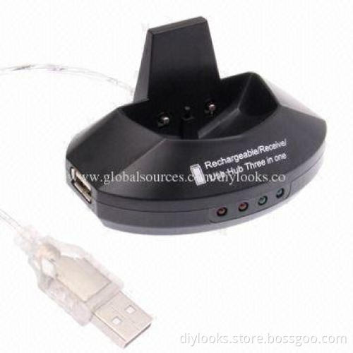 2.4GHz Wireless Laser Gaming Mouse with 3 Port USB HUB Receiver